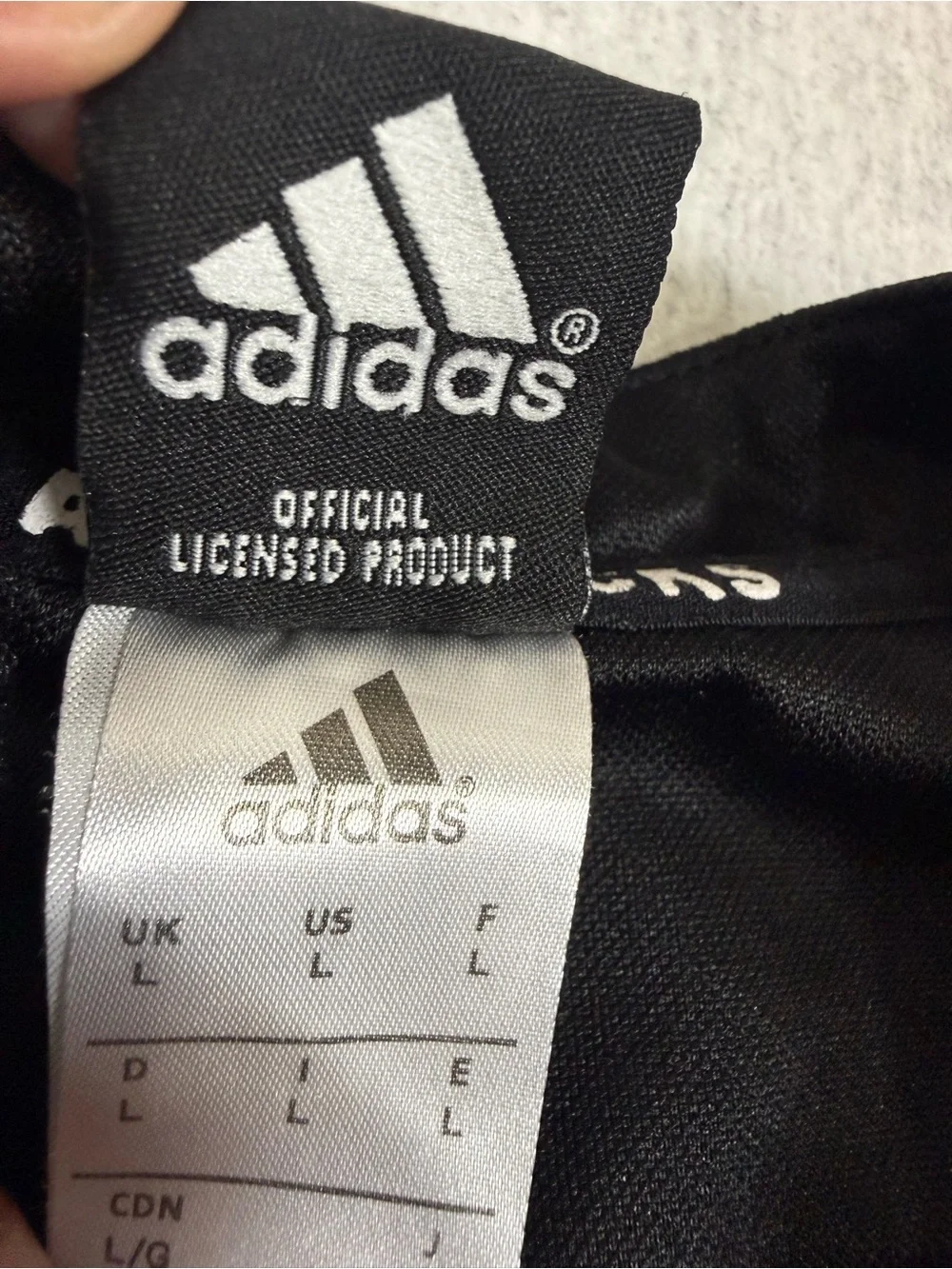 Adidas New Zealand All Blacks AIG Rugby Jersey Long Sleeve Black- Large